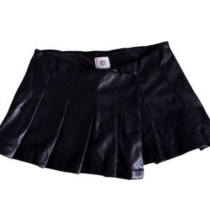 BDG Black Pleather Mini Skirt